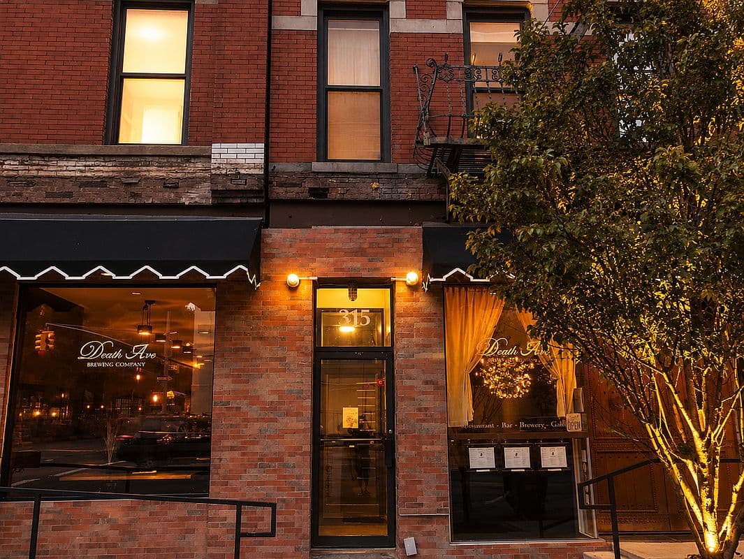 Brooklyn brownstone block in Crown Heights